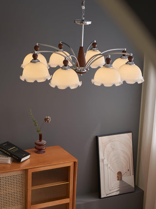 Barium Floral Metal Chandelier