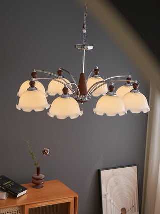 Barium Floral Metal Chandelier