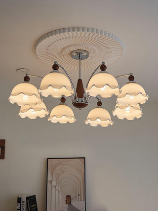 Barium Floral Metal Chandelier