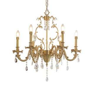 Barret Vintage Brass Chandelier