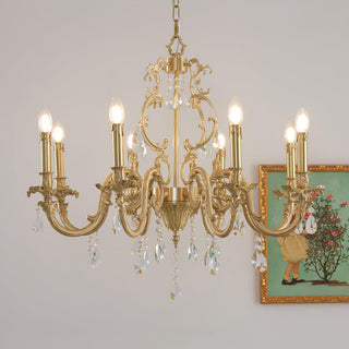 Barret Vintage Brass Chandelier