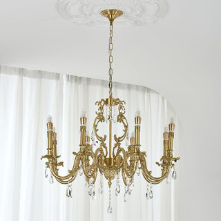 Barret Vintage Brass Chandelier