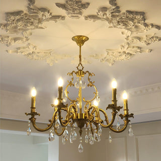 Barret Vintage Brass Chandelier