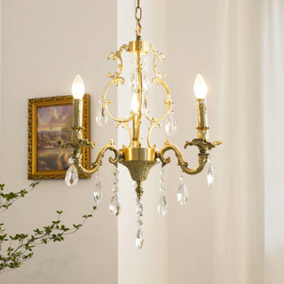 Barret Vintage Brass Chandelier