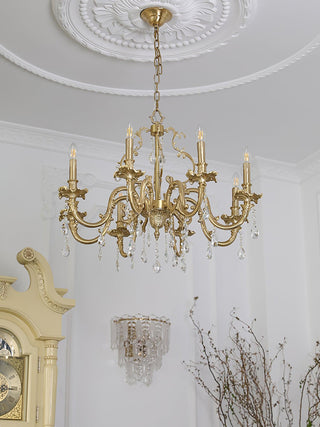 Barret Vintage Brass Chandelier