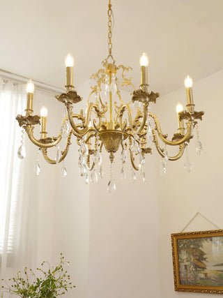 Barret Vintage Brass Chandelier