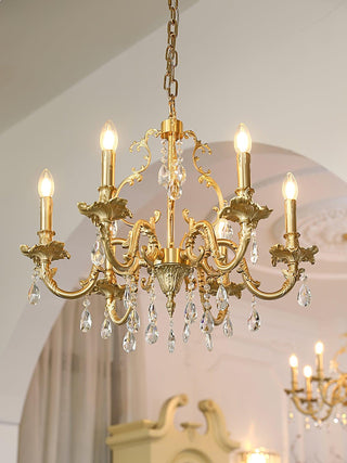 Barret Vintage Brass Chandelier