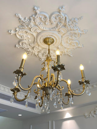 Barret Vintage Brass Chandelier