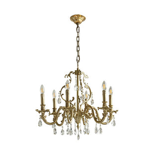 Barret Vintage Brass Chandelier