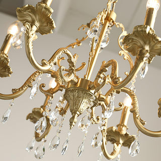 Barret Vintage Brass Chandelier
