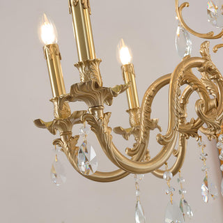 Barret Vintage Brass Chandelier