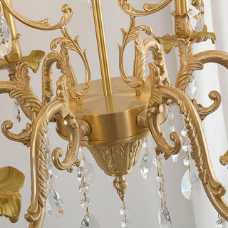 Barret Vintage Brass Chandelier