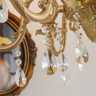 Barret Vintage Brass Chandelier