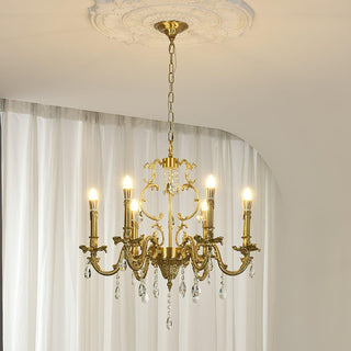 Barret Vintage Brass Chandelier