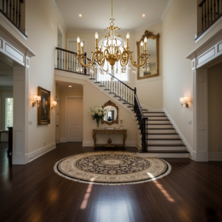 Barret Vintage Brass Chandelier