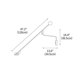 Pivot Minimalist Metal Wall Lamp