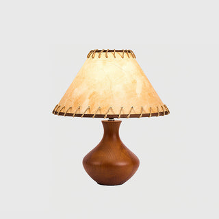 Basica Rustic Leather Table Lamp
