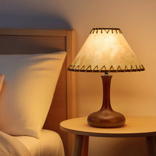 Basica Rustic Leather Table Lamp