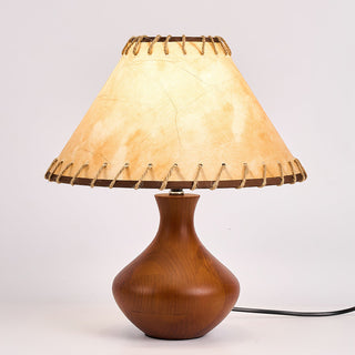 Basica Rustic Leather Table Lamp