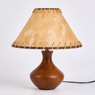 Basica Rustic Leather Table Lamp