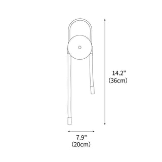 Bead Cascade Loop Minimalist Acrylic Wall Light