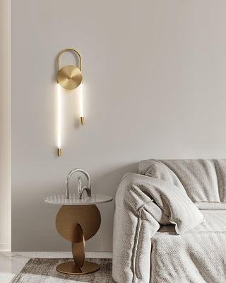 Bead Cascade Loop Minimalist Acrylic Wall Light