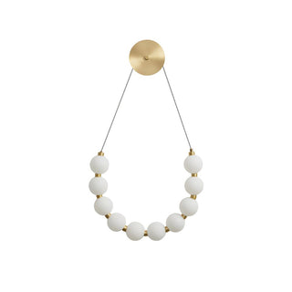 Bead Cascade Loop Minimalist Acrylic Wall Light
