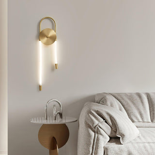 Bead Cascade Loop Minimalist Acrylic Wall Light