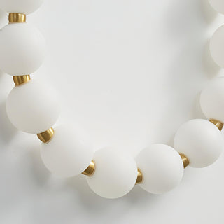 Bead Cascade Loop Minimalist Acrylic Wall Light