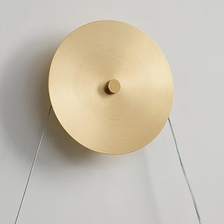 Bead Cascade Loop Minimalist Acrylic Wall Light