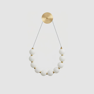 Bead Cascade Loop Minimalist Acrylic Wall Light