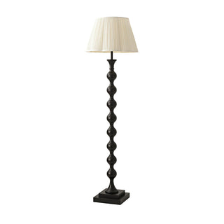 Bead Modern Wood Column Floor Light