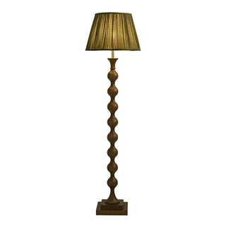 Bead Modern Wood Column Floor Light
