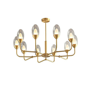 Beam Genie Vintage Glass Chandelier