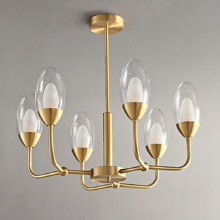 Beam Genie Vintage Glass Chandelier