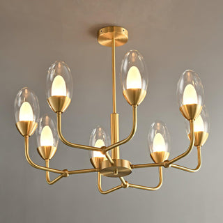 Beam Genie Vintage Glass Chandelier