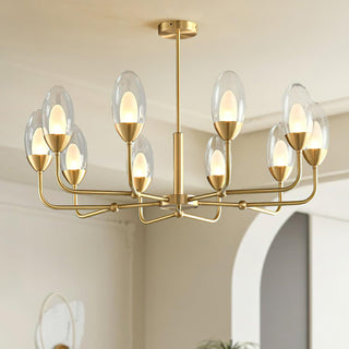 Beam Genie Vintage Glass Chandelier