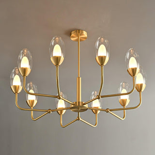 Beam Genie Vintage Glass Chandelier