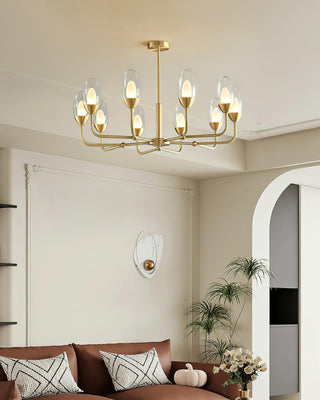 Beam Genie Vintage Glass Chandelier