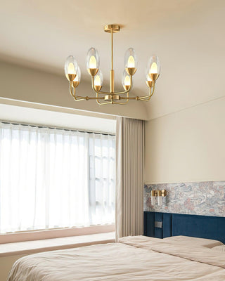 Beam Genie Vintage Glass Chandelier