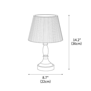 Beatrice Oriental Wood Table Light