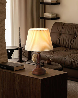 Beatrice Oriental Wood Table Light