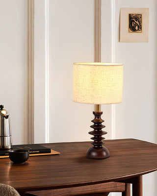 Beatrice Oriental Wood Table Light