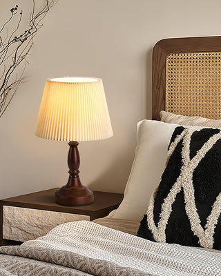 Beatrice Oriental Wood Table Light