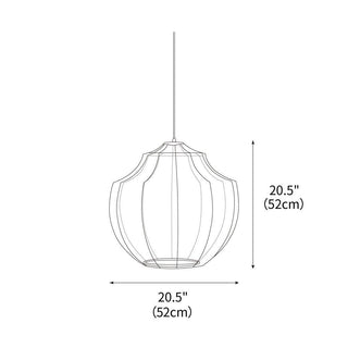 Beau Mesh Sculptural Fabric Pendant Light