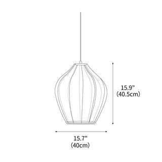 Beau Mesh Sculptural Fabric Pendant Light