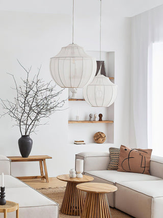 Beau Mesh Sculptural Fabric Pendant Light