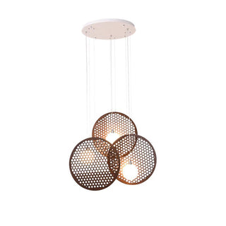 Alveary Geometric Wood Chandelier