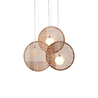Alveary Geometric Wood Chandelier