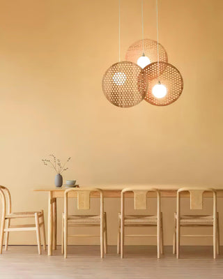 Alveary Geometric Wood Chandelier